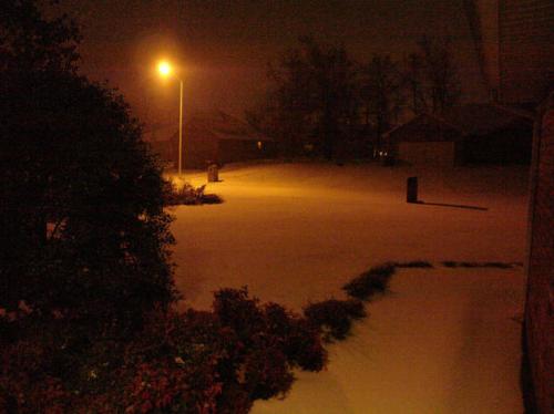 Streetlight in the Snow