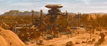 Mining planet from  some  sci-fi  movie