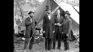 Brian Williams,  with President Lincoln outside Gettysburg